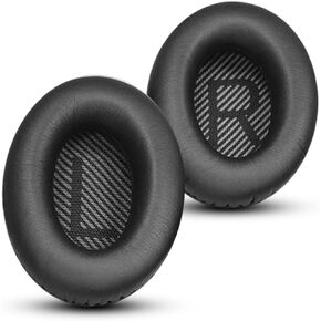 Earpad Cushions Replacement for Bose QuietComfort QC 2 15 25 35 Ear Cushions for QC2 QC15 QC25 QC35, Ae2 / Ae2i / Ae2W / Sound Link/Sound True (Black)