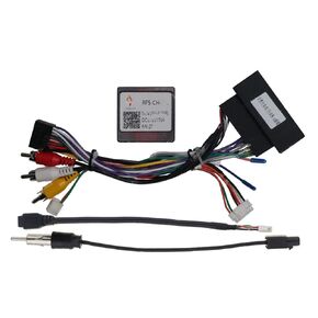 16pin Car Stereo Radio Power Retrofit Wiring Harness Cable Adapter XP CANBUS Decoder fits for Jeep Grand Cherokee Compass Renegade Wrangler Rubicon Challenger RAM 1500 2500 3500 Dodge Durango