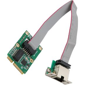 2.5 Gigabit Ethernet Mini PCI E Network Controller , PCI Express 10/100 / 1000 Mbps RJ45 LAN NIC Adapter Converter for Desktop Computer