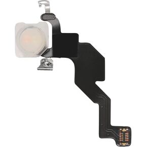 Flash Light Flex Cable Replacement for iPhone 13 Mini Repair Flashlight Part Connector Fix Mute Switch with Pre-Installed Metal Bracket Holder for A2626 A2628 A2629 A2630 A2481
