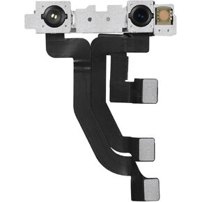 Front Facing Camera Replacement for iPhone X Facing 7MP Lens Module Replace Flex Cable for iPhone 10 with Structured Light Receiver Transmitter Sensor Connector