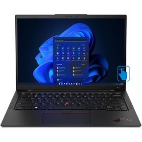 Lenovo ThinkPad X1 Carbon Gen 11 Home & Business Laptop (Intel i7-1355U 10-Core, 16GB LPDDR5 6400MHz RAM, 512GB PCIe SSD, Intel Iris Xe, Win 10 Pro) with MS 365 Personal, Dockztorm Hub