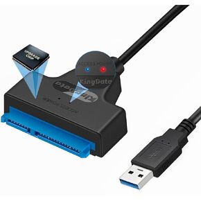 USB 3.0 to SATA Adapter Cable for 2.5" SSD HDD Drives - SATA to USB 3.0 External Converter and Cable, USB 3.0 - SATA III converter