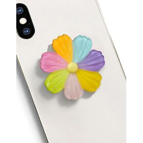 Cute Colorful Flower Shape Collapsible Expandable Cellphone Stand Multi Functional Mobile Phone Grip & Kicktand