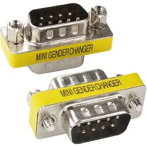 2PCS Serial RS232 DB9 Pin Gender Male to Male Adapter,Null Modem Gender Connectors