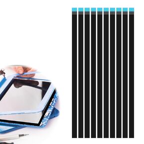 Laptop Screen Double Sided Tape for LED Display Replacement, Easy Stretch Adhesive Tape, Black Pull Tab Peel Tape, Non-Tracking Pull Resistant Adhesive Strips, Screen Repair Kit for Laptop