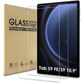 WD&CD 2 Pack Screen Protector Compatible with Samsung Galaxy Tab S9 FE 10.9 Inch / S9 11 Inch, Tempered Glass Film Replacement for Galaxy Tab S9 FE 10.9 Inch / S9 11 Inch【Anti Scratch 】【Anti Bubble】