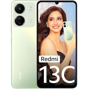 Xiaomi Redmi 13C 4G LTE (128GB + 4GB) Factory Unlocked Global ROM GSM 6.74" 50MP Triple Camera (Tello Mint & Global) + Free Fast Car Charger (Clover Green Global ROM)