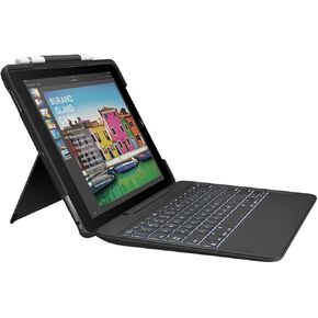 Logitech iPad Pro 10.5 inch Keyboard Case | SLIM COMBO with Detachable, Backlit, Wireless Keyboard and Smart Connector (Black)