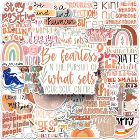 Affirmation Stickers, 100 Pcs Vintage Inspirational Stickers,Motivational Aesthetic Stickers for Women Adults Kids Teen Teachers,Vinyl Waterproof Positive Decals for Laptop,Water Bottles,Scrapbook in Kuwait