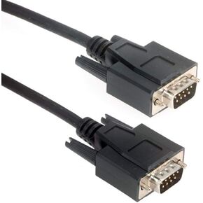 أمفينول CS-DSLSZH9MM0-025 كابل 9-Pin DB9 LSZH D-Sub، دخان منخفض، ذكر/ذكر، 25 بوصة، أسود in Kuwait