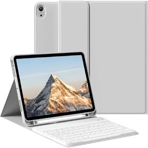 Keyboard Case for iPad Air 11-inch M2 2024/10.9 Inch Air 5th 4th Generation Case with Keyboard 2022 2020, Detachable Wireless Keyboard Case with Pencil Holder, Auto Sleep/Wake,Green