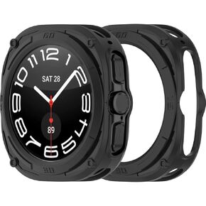 Compatible with Samsung Galaxy Watch 7 Ultra 47mm Case Rugged TPU Frame Bumper Resistant Protective Cover for Galaxy Watch 7 Ultra Protector (5PACKS)