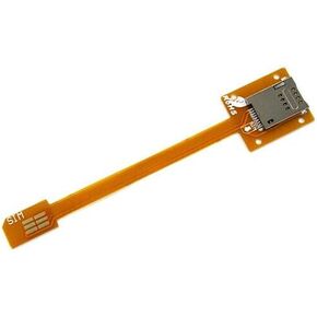 RoHS Standard UIM SIM Card Male to Female Extension Flat FPC Cable Extender 15cm