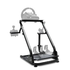 Dardoo Racing Wheel Stand Frame Foldable Fit for Logitech G920 G25 G27 G29 G923, Thrustmaster T80 T150 Driving Force PS4, Adjustable Sim Racing Cockpit Without Steering Wheel Shifter and Pedal