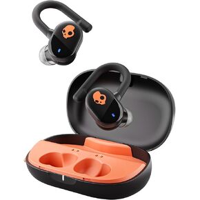 سماعات أذن سكل كاندي بوش ANC النشطة داخل الأذن، بطارية 58 ساعة، مقاومة للماء IP67، شحن لاسلكي، ميكروفون، تعمل مع أجهزة iPhone Android وBluetooth - أسود/برتقالي حقيقي in Kuwait