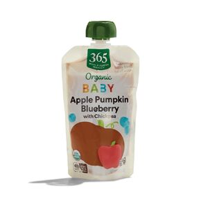 365 by Whole Foods Market, Baby Food Apple Pumpkin Blueberry Chickpea Organic, 4 Ounce