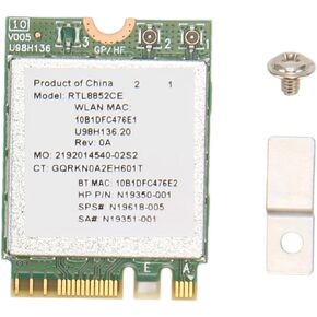 6E Card, Network Card with 5374Mbps Speed, RTL8852CE Chip, BT5.3 Low Delay Network Card for Computer Networking
