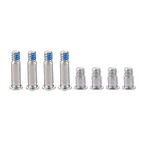 Replacement 8 pcs Bottom Case Cover Screw Screws for MacBook Pro M1 M2 Pro/Max Retina 14'' A2442 A2779, 16'' A2485 A2780 2021-2023 Year (Gray)