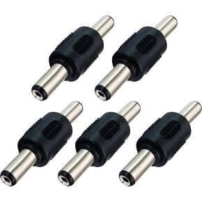 5.5mm x 2.1mm DC Power Adapter, DC Barrel Power 2.1mm X 5.5mm Female to Female Coupler Connector for CCTV Camera (2pack/Female)