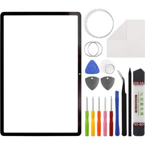 New Duotipa Original Front Glass Panel for Galaxy Tab S7 FE,Front Glass Screen Replacement for SM-T730,SM-T733,SM-T736 12.4''with Repair Tools Kit-No LCD Screen and Touch Digitizer.
