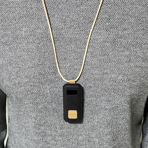 حافظة ميتري لهاتف FiiO BTR5 2021، غطاء من جلد البولي يوريثان الاصطناعي الإيطالي مصنوع يدويًا مع حبل قلادة لـ BTR5 (كحلي) in Kuwait