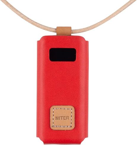 حافظة ميتري لهاتف FiiO BTR5 2021، غطاء من جلد البولي يوريثان الاصطناعي الإيطالي مصنوع يدويًا مع حبل قلادة لـ BTR5 (كحلي) in Kuwait