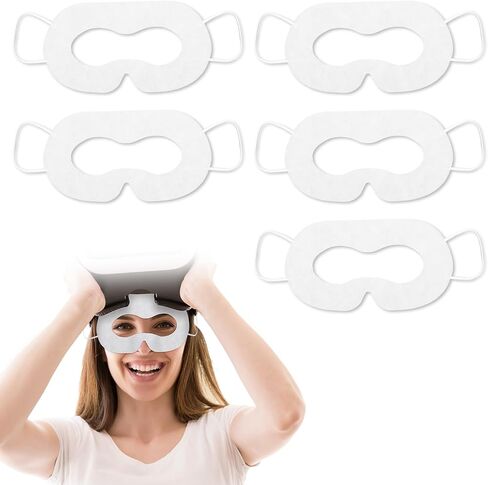 100pcs Disposable Sweat Guard VR Sweat Mask, Sweat Band Breathable VR Eye Mask Cover Compatible with Oculus Meta Quest 3 VR Face Eyes Mask for Quest 2 Apple Vision Workouts in Saudi Arabia