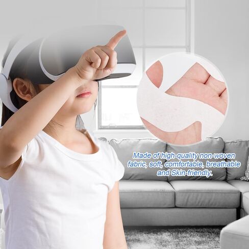 100pcs Disposable Sweat Guard VR Sweat Mask, Sweat Band Breathable VR Eye Mask Cover Compatible with Oculus Meta Quest 3 VR Face Eyes Mask for Quest 2 Apple Vision Workouts in Saudi Arabia