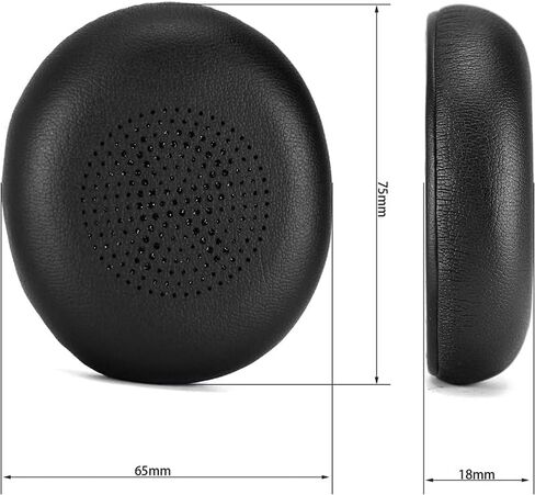 استبدال وسائد الأذن Jabra Evolve2 65 لـ Jabra Evolve2 65 (65MS 65UC USB)/Evolve2 40 (40UC 40MS USB)/Elite 45h سماعة رأس لاسلكية على الأذن، وسائد أذن لسماعات الرأس مع جلد بروتين أكثر نعومة in Kuwait