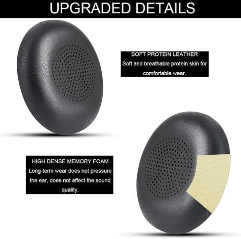 استبدال وسائد الأذن Jabra Evolve2 65 لـ Jabra Evolve2 65 (65MS 65UC USB)/Evolve2 40 (40UC 40MS USB)/Elite 45h سماعة رأس لاسلكية على الأذن، وسائد أذن لسماعات الرأس مع جلد بروتين أكثر نعومة in Kuwait