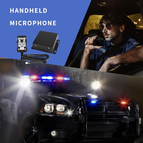 Police Siren PA System Multi-Tones Wired Control with Mic Loudspeaker Emergency Electronic PA System for Police Cars in Saudi Arabia