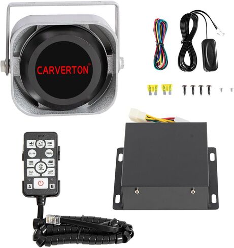 Police Siren PA System Multi-Tones Wired Control with Mic Loudspeaker Emergency Electronic PA System for Police Cars in Saudi Arabia