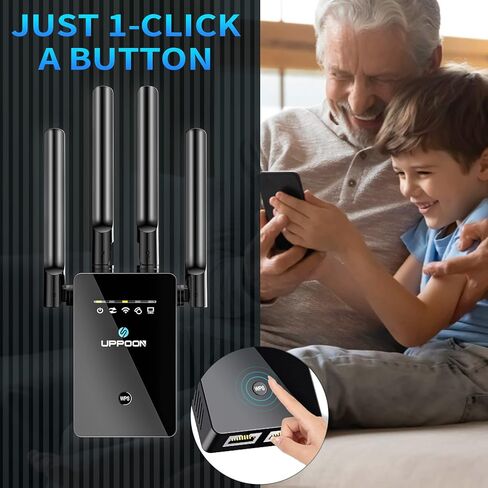 2024 WiFi Extender, Internet Extender WiFi Signal Booster Cove up to 8260 Sq.ft for Home, Long Range Wireless Repeater and Signal Amplifier with Ethernet Port in Kuwait