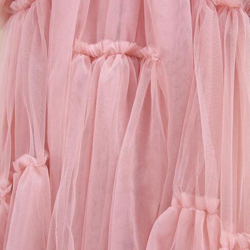 MODNTOGA Tutu Dress for Toddler Girl Ruffle Sleeve Tulle Dress Holiday Party Prom Dress Little Girl Birthday Outfit Dress in Saudi Arabia