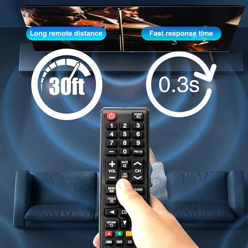 (عبوتان) جهاز تحكم عالمي لجهاز التحكم عن بعد لتلفزيون سامسونج، جهاز تحكم بديل لتلفزيون سامسونج الذكي، LED LCD HDTV QLED SUHD UHD 4K 3D Series in Kuwait
