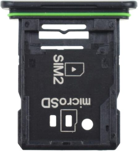 Dual SIM Card Tray for Sony Xperia 10 III SO-52B SIM Card Holder for SO-52B SIM Card Slot Replacement for SOG04 XQ-BT52 Black in Saudi Arabia