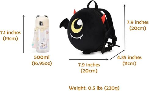 Baby Boy Backpack with Leash Unisex Backpack with Safety Harness Plush Anti Lost Bag with Detachable Tether Daycare (Black) in Saudi Arabia
