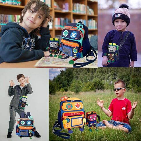 Toddler Harness Backpack Leash 2PCS, Backpack with leash for toddler boys/girl kids. Hiking/School backpack for kids Waterproof Bookbag with Leash, Medium (11" tall)(Yellow) in Saudi Arabia