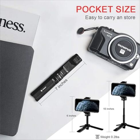 Mini Tripod Tabletop, Fotopro Phone Tripod Desktop with 360 Rotation Work at Home Mount Portable Camera Stand Holder for Phone Vlogging in Saudi Arabia