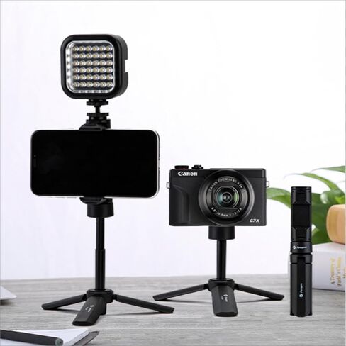 حامل ثلاثي القوائم صغير للطاولة، حامل ثلاثي القوائم للهاتف Fotopro مع دوران 360 درجة يعمل في المنزل وحامل كاميرا محمول لمدونات الهاتف in Kuwait