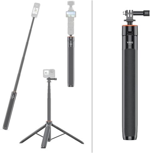 20inch Extendable Selfie Stick Tripod Stand Waterproof Hand Grip for Cell Phone and Action Camera, Compatible with Go Pro 12 11 10 9 8 7 6 5 4 MAX, DJI OSMO Action 4 3 2 Pocket 3 2 Insta360 Series in Saudi Arabia