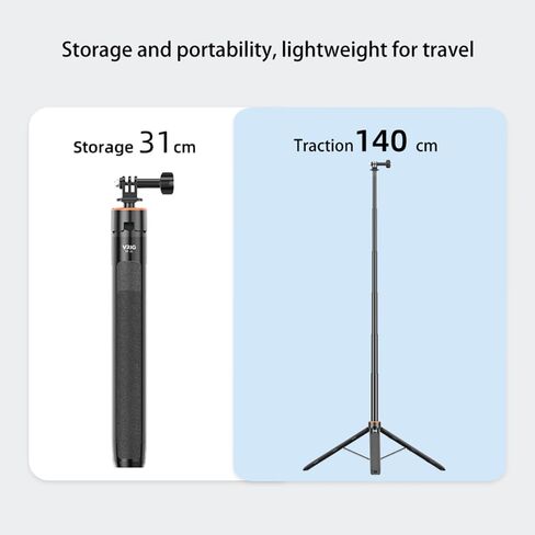 20inch Extendable Selfie Stick Tripod Stand Waterproof Hand Grip for Cell Phone and Action Camera, Compatible with Go Pro 12 11 10 9 8 7 6 5 4 MAX, DJI OSMO Action 4 3 2 Pocket 3 2 Insta360 Series in Saudi Arabia