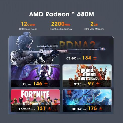 كمبيوتر صغير H66، كمبيوتر صغير للألعاب 6600H AMD Ryzen 5 أجهزة كمبيوتر صغيرة 8C/16T و32 جيجابايت من ذاكرة الوصول العشوائي 512 جيجابايت NVMe SSD كمبيوتر سطح المكتب صغير، Wi-Fi6E، BT5.2، شاشة ثلاثية 4K، USB4 8K@60، 2.5G LAN in Kuwait