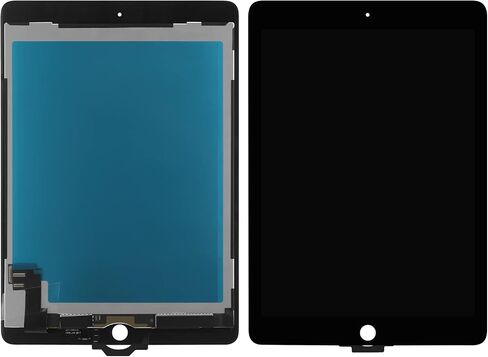 9.7" New Screen Replacement for iPad Air 2 (2nd Gen) A1566 A1567 LCD Display Glass Touch Digitizer Premium Kit with Tools - Black in Saudi Arabia
