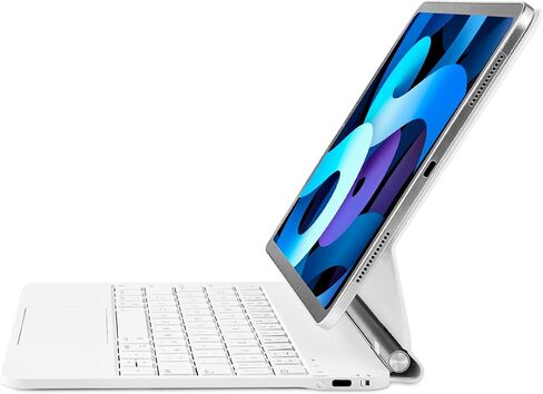 Magic Keyboard for iPad 10th generation 2022, Floating Magnetic Keyboard Case Built-in Multi-Touch Trackpad Compatible with iPad 10.9 Inch 10th Gen, Backlit (White) in Saudi Arabia