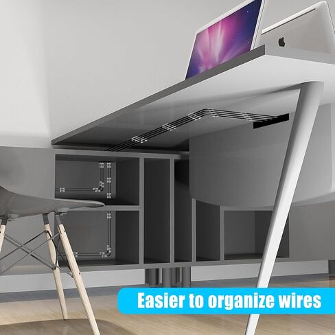 XHF 35pcs Large Self Adhesive Cable Clips Black,Wire Clips Cable Management Wire Organizer Cord Holder for Under Desk, Car, Wall, TV PC Ethernet Cable in Saudi Arabia