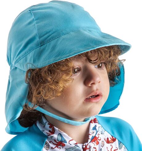 Nozone Better Baby Flap Sun Hat, Wide Brim Breathable Beach Hat with Adjustable Strap, UPF 50+ Protection in Saudi Arabia