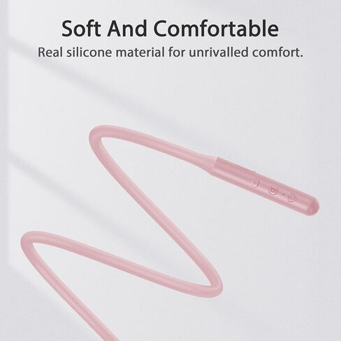 Kids Wireless Earbuds with Mic, Comfortable Noise Cancelling Neckband Bluetooth Headphones Lightweight Ear Buds with Case,Earphones for School, Running, Sport, Girls, Boys, Women, Pink in Saudi Arabia