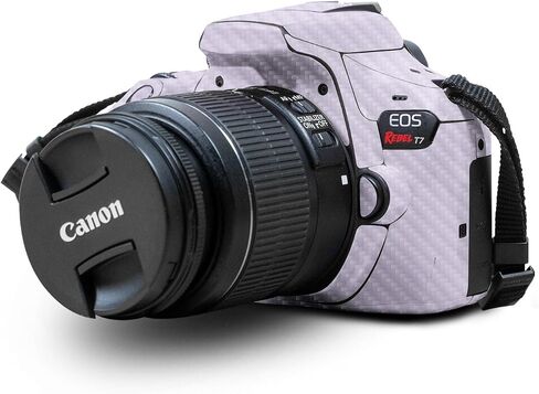 غلاف متوافق مع كاميرا Canon EOS Rebel T7 - ​​أزرق خالص - غطاء لاصق واقٍ من الفينيل الفاخر 3M - سهل الاستخدام | صُنع في الولايات المتحدة الأمريكية بواسطة MightySkins in Kuwait